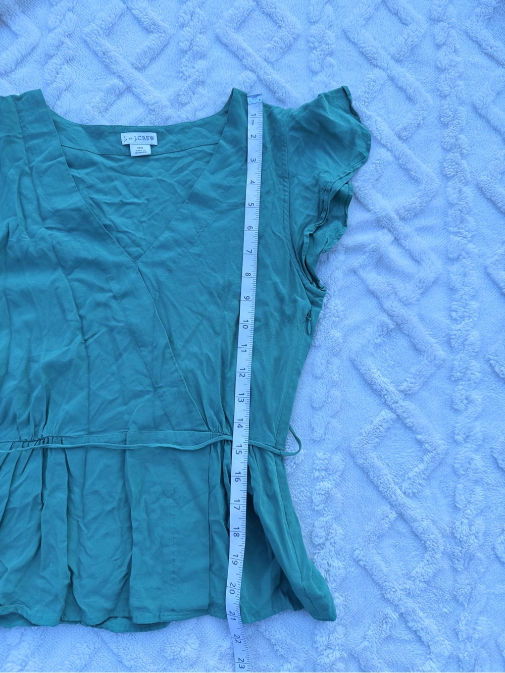 J. Crew Women's Green Top - Picture 6 of 7